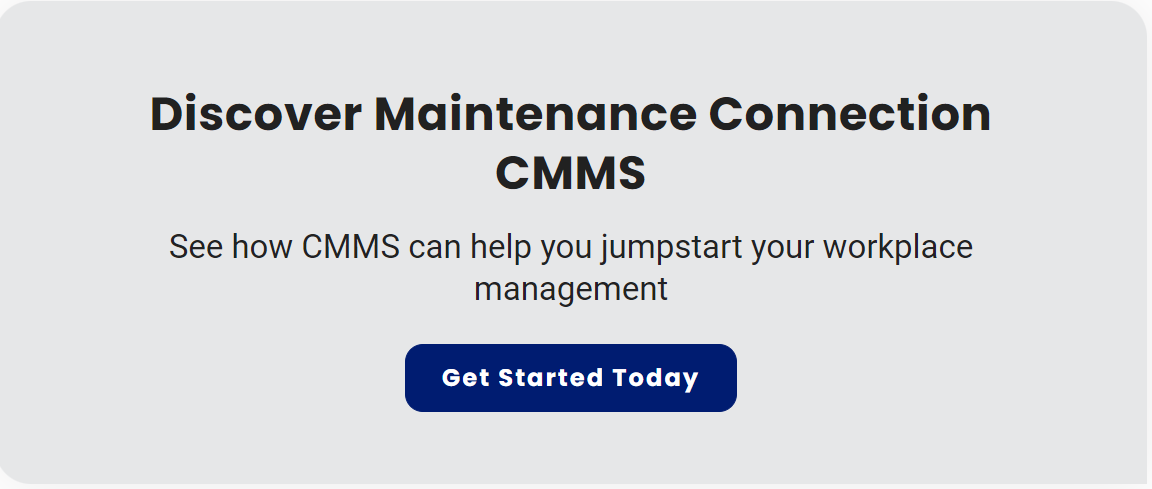 Discover Maintenance Connection CMMS