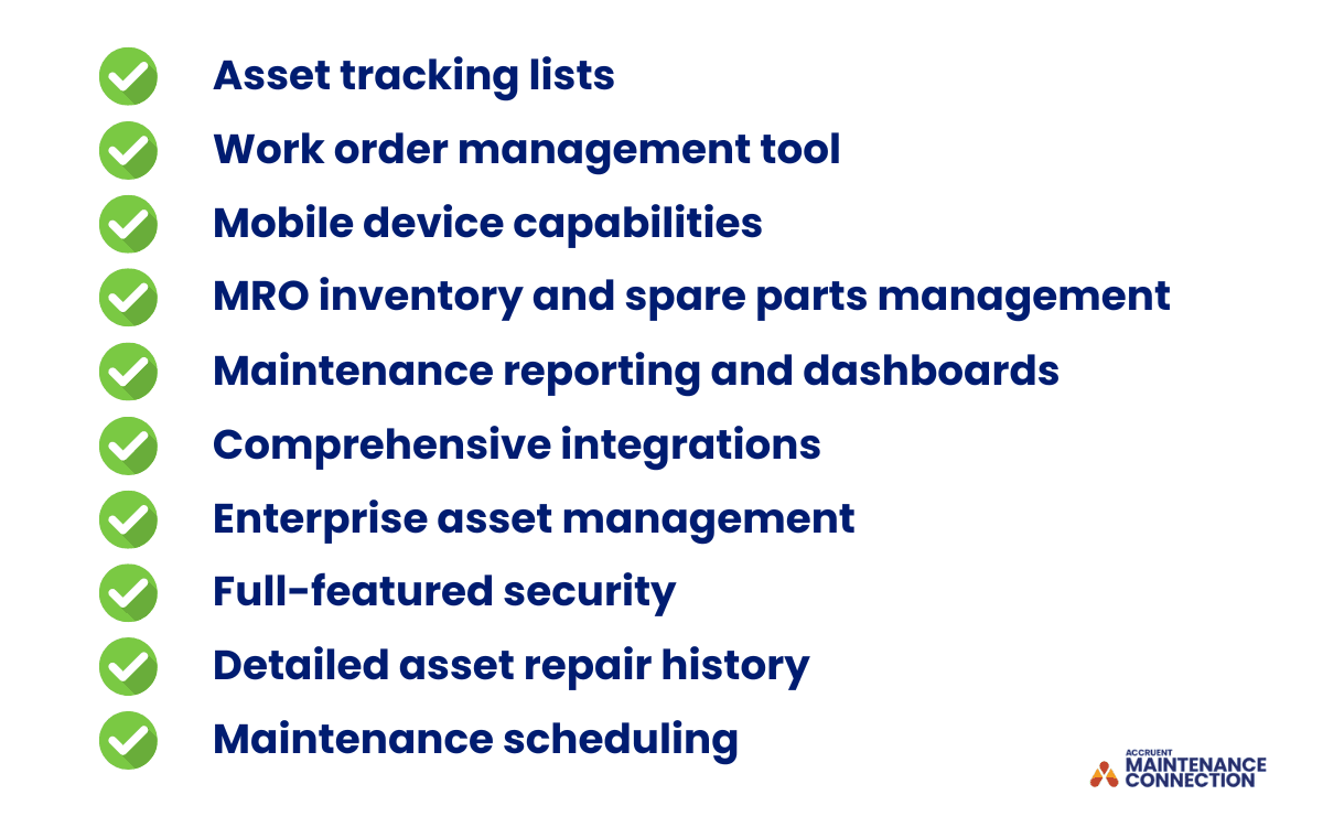 Must-Have Features of Top Maintenance Management Software