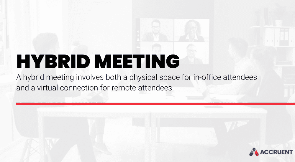 What is a hybrid meeting-min