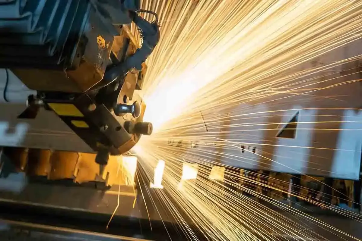 Equipment repair in a manufacturing setting, featuring technicians, tools, and machinery to ensure efficient operations.