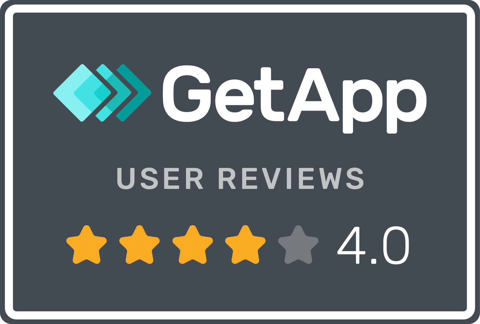 Siterra reviews badge on GetApp